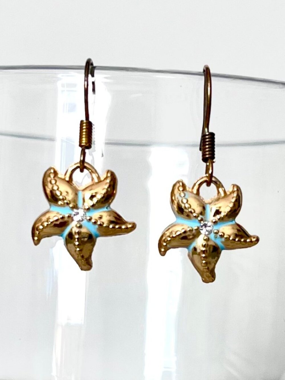 Brighton AQUA SHORES Starfish Earrings